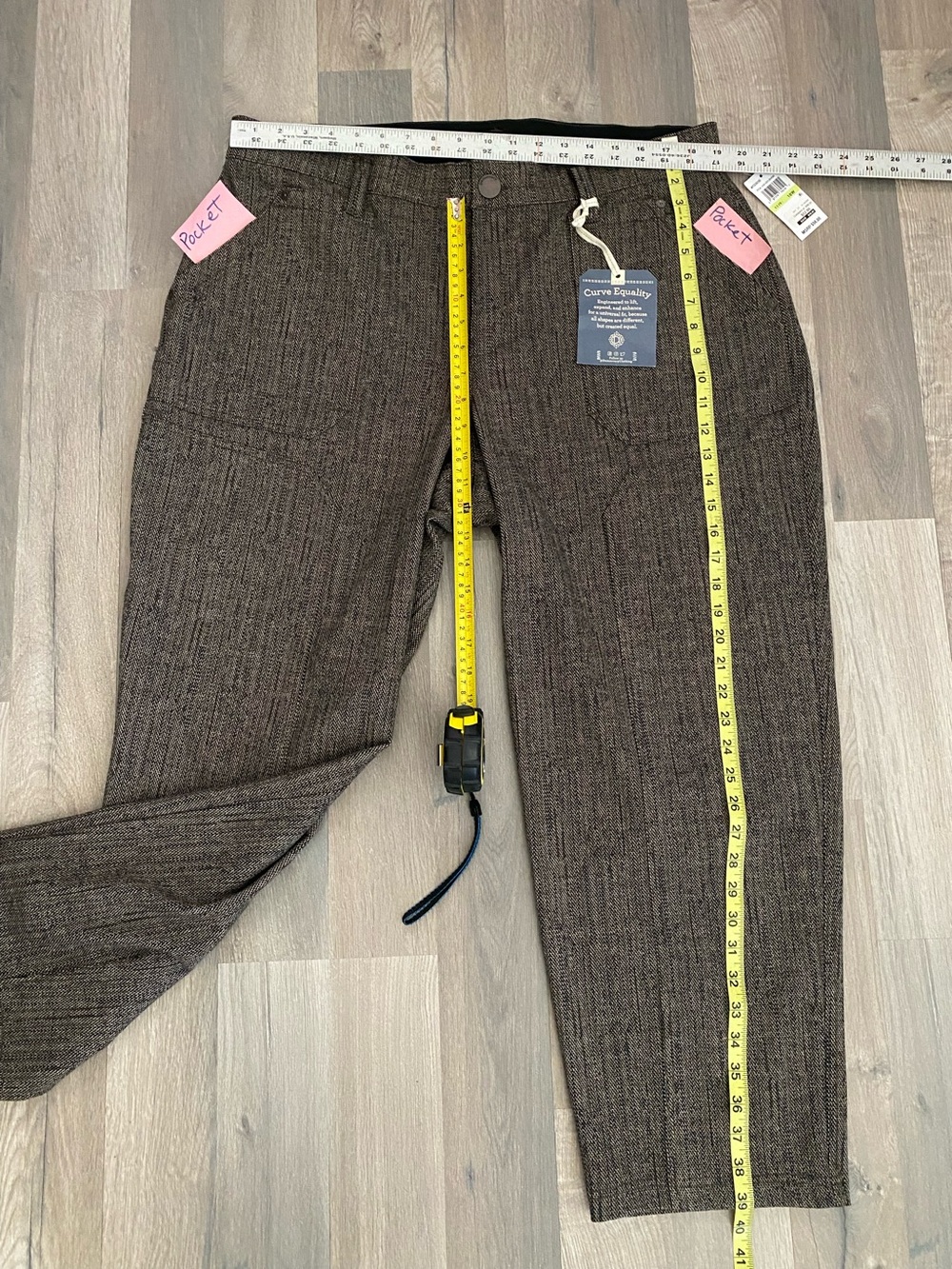 NEW $98 Democracy "Ab"solution Skyrise Slimming Panels Pants 18W  Curve Equality - Picture 3 of 9